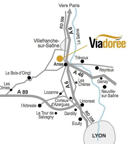 ANSE : Au nord de Lyon, à 6km de Villefranche sur Saône